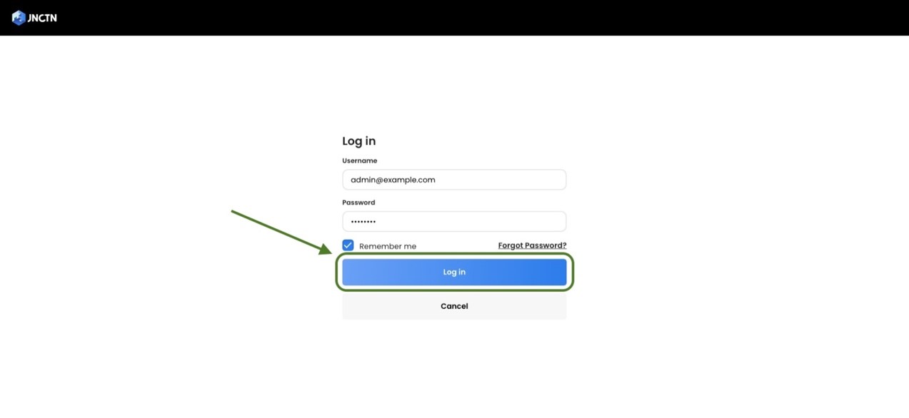 A screenshot of a login page

Description automatically generated