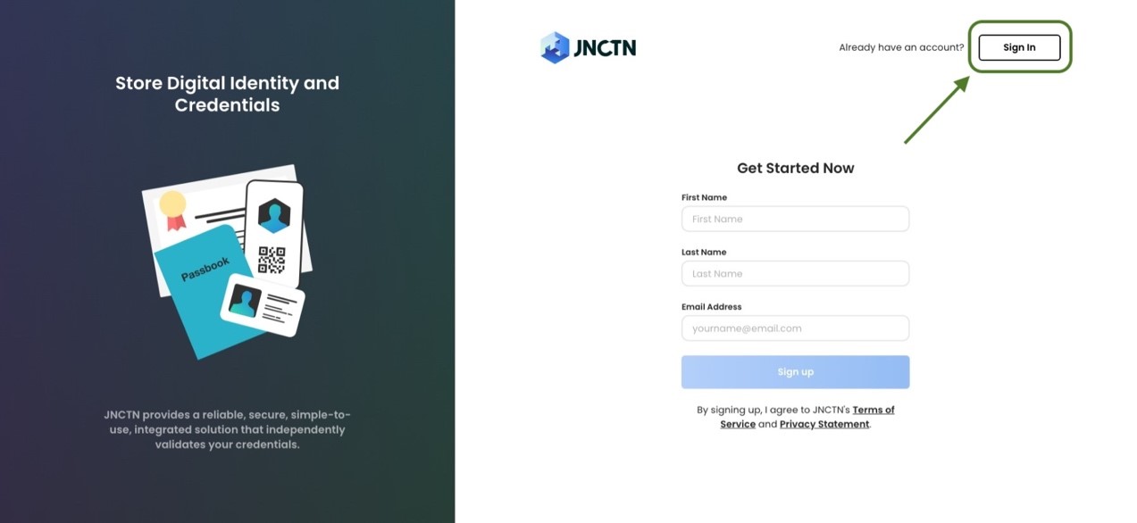 A screenshot of a login page

Description automatically generated